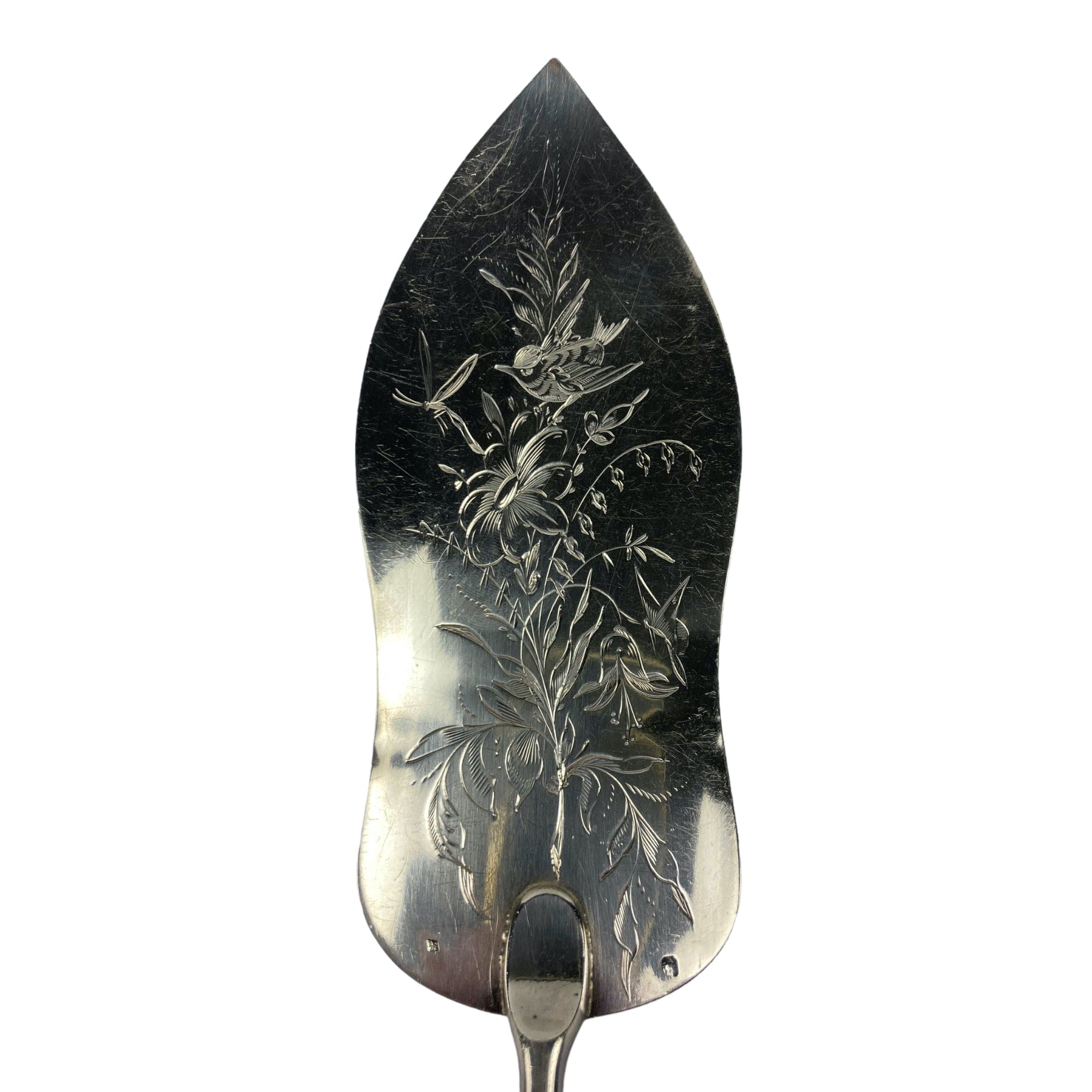 Pelle à poisson argent massif