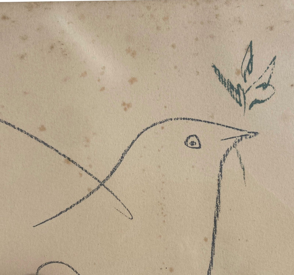 La colombe bleue Picasso Lithographie