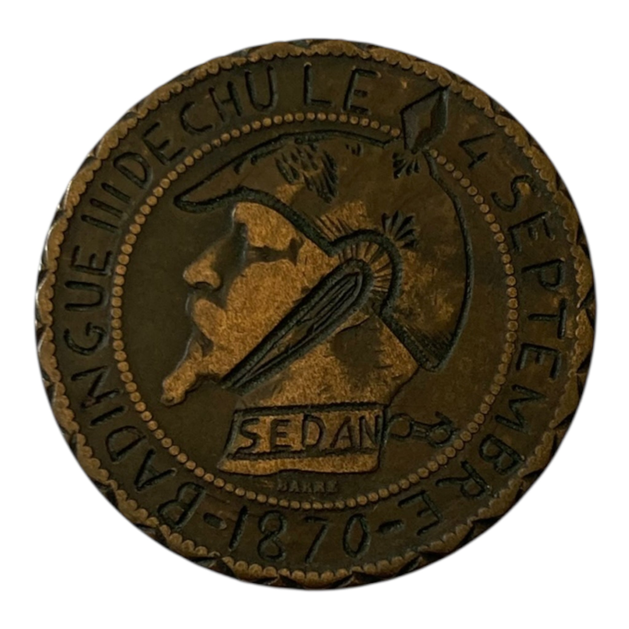 Pièce satirique Sedan Napolèon III 1870