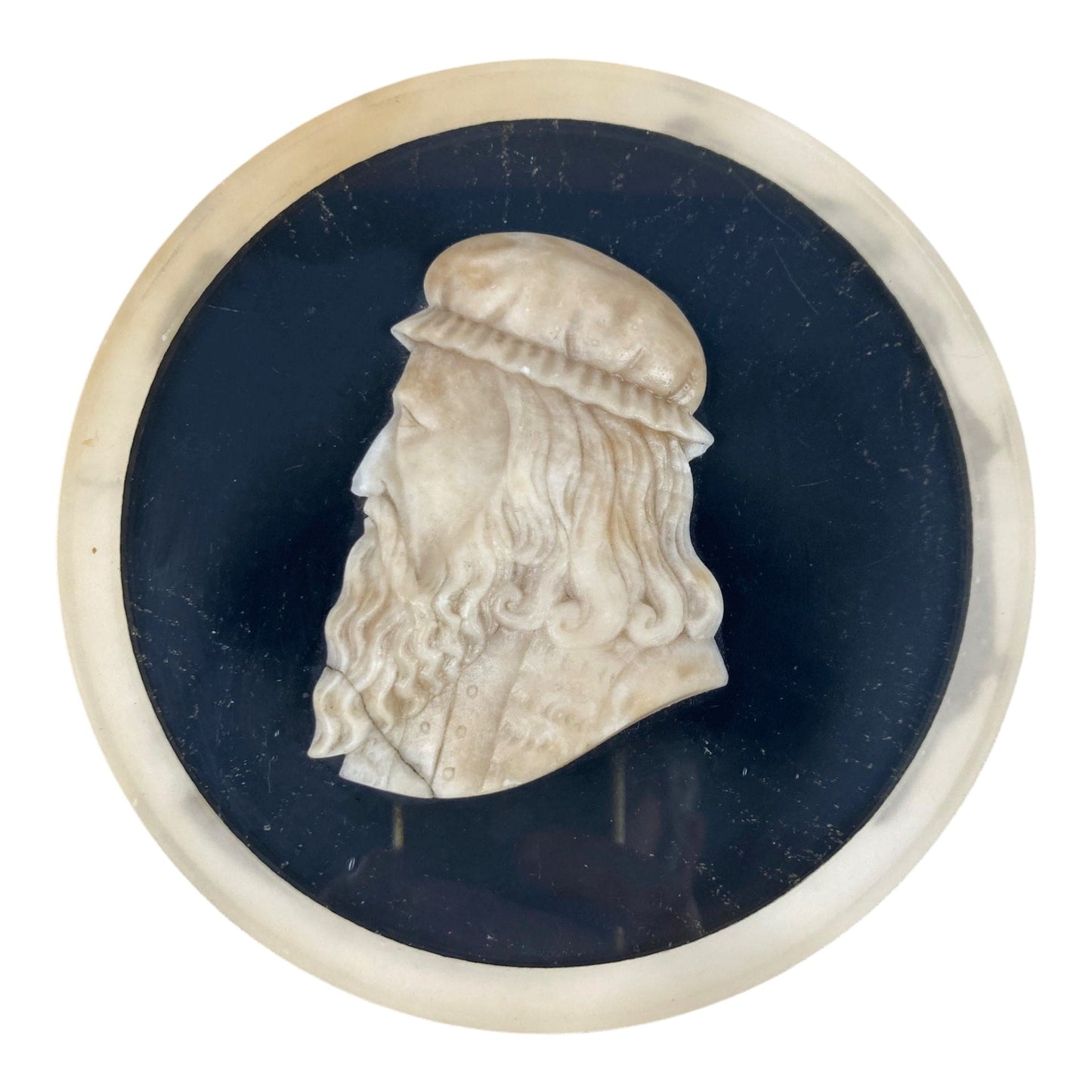 Plat Italie 19e. Léonard de Vinci