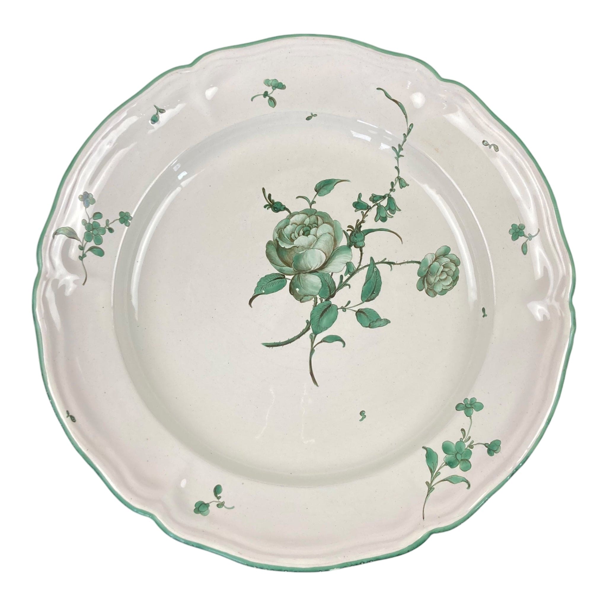 ancien plat en faïence de Marseille XVIIIe.