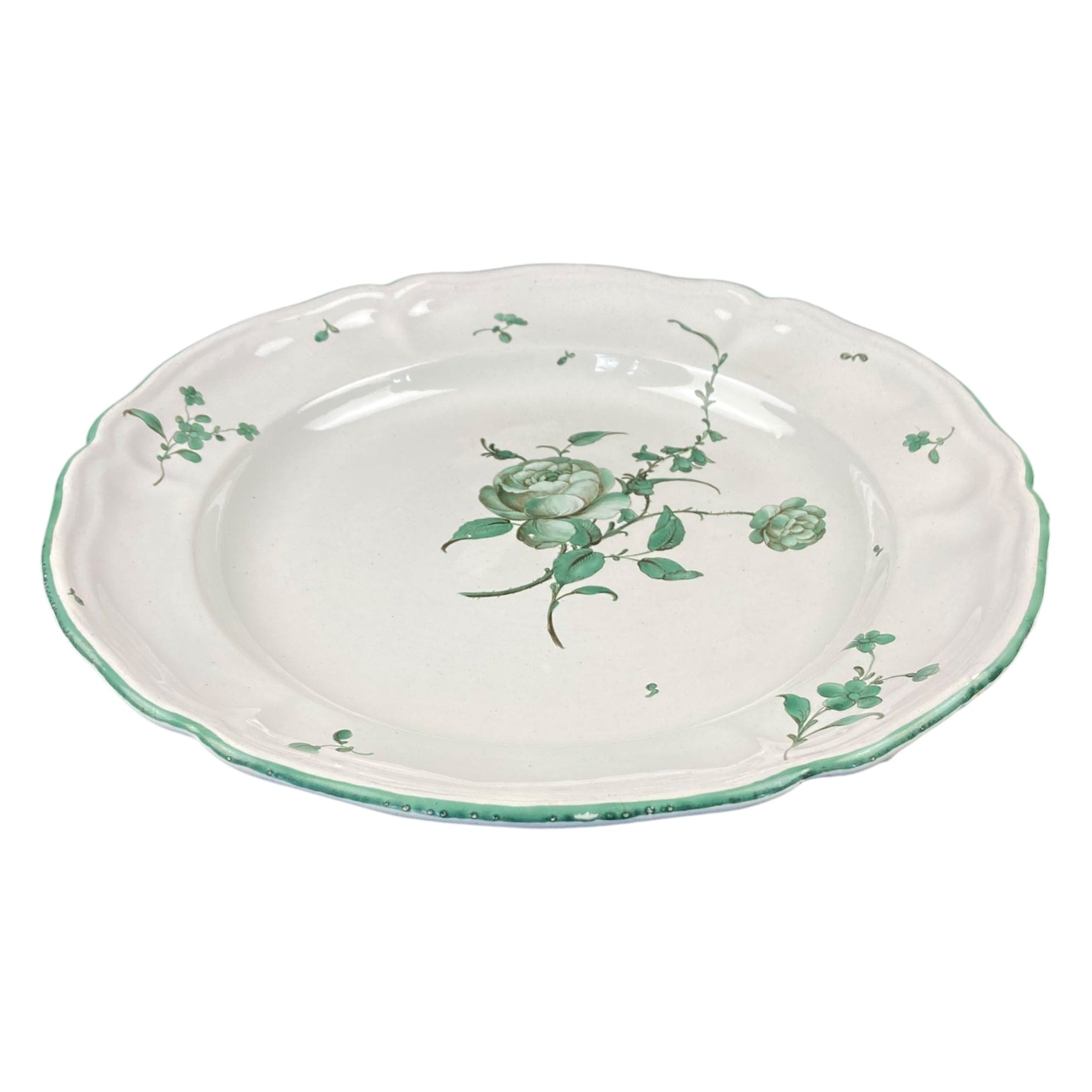 ancien plat en faïence de Marseille XVIIIe.