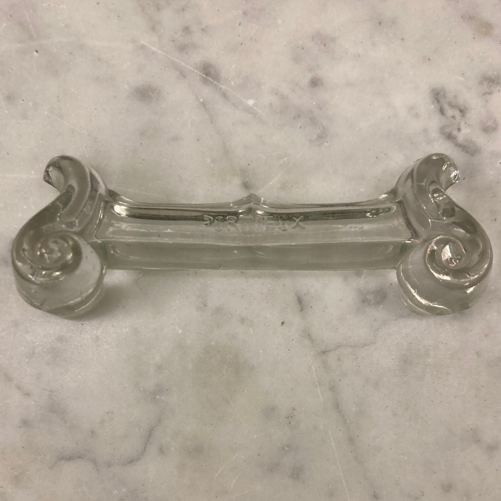 Série de 7 porte-couteaux en cristal moulé de Portieux