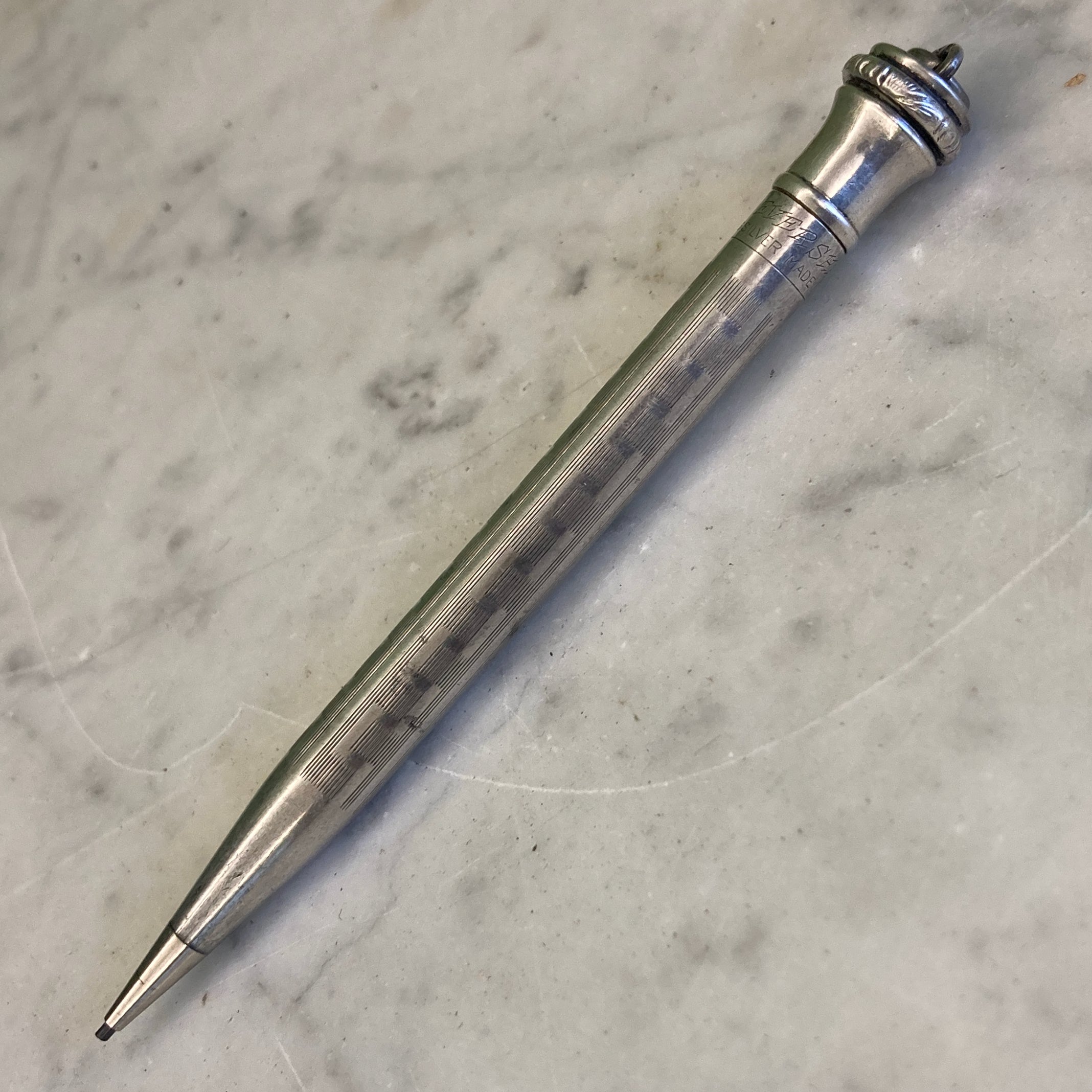 ancien portemine Eversharp en argent massif début 20ème.
