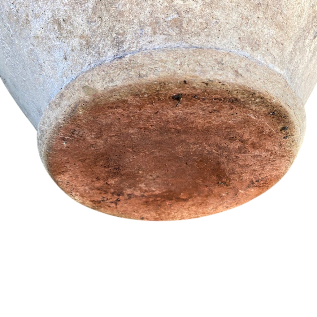 Pot à confit Français ancien terre cuite vernissée jaune poterie