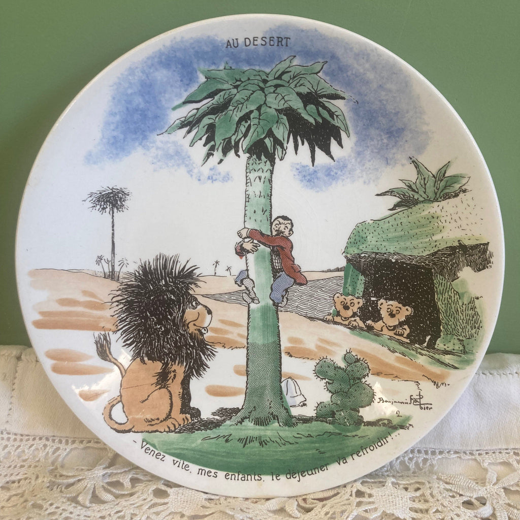 6 assiettes à dessert Illustrées par Benjamin Rabier