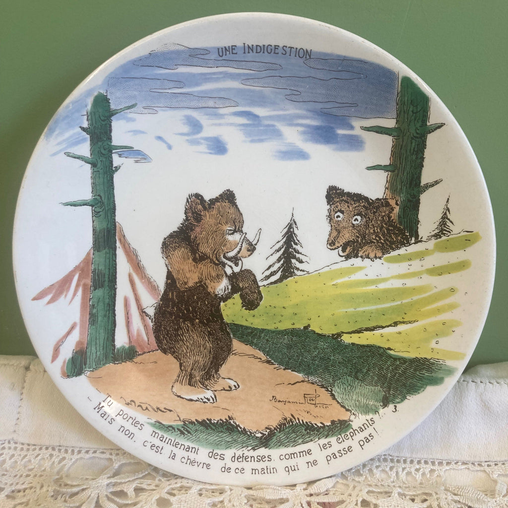 6 assiettes à dessert Illustrées par Benjamin Rabier