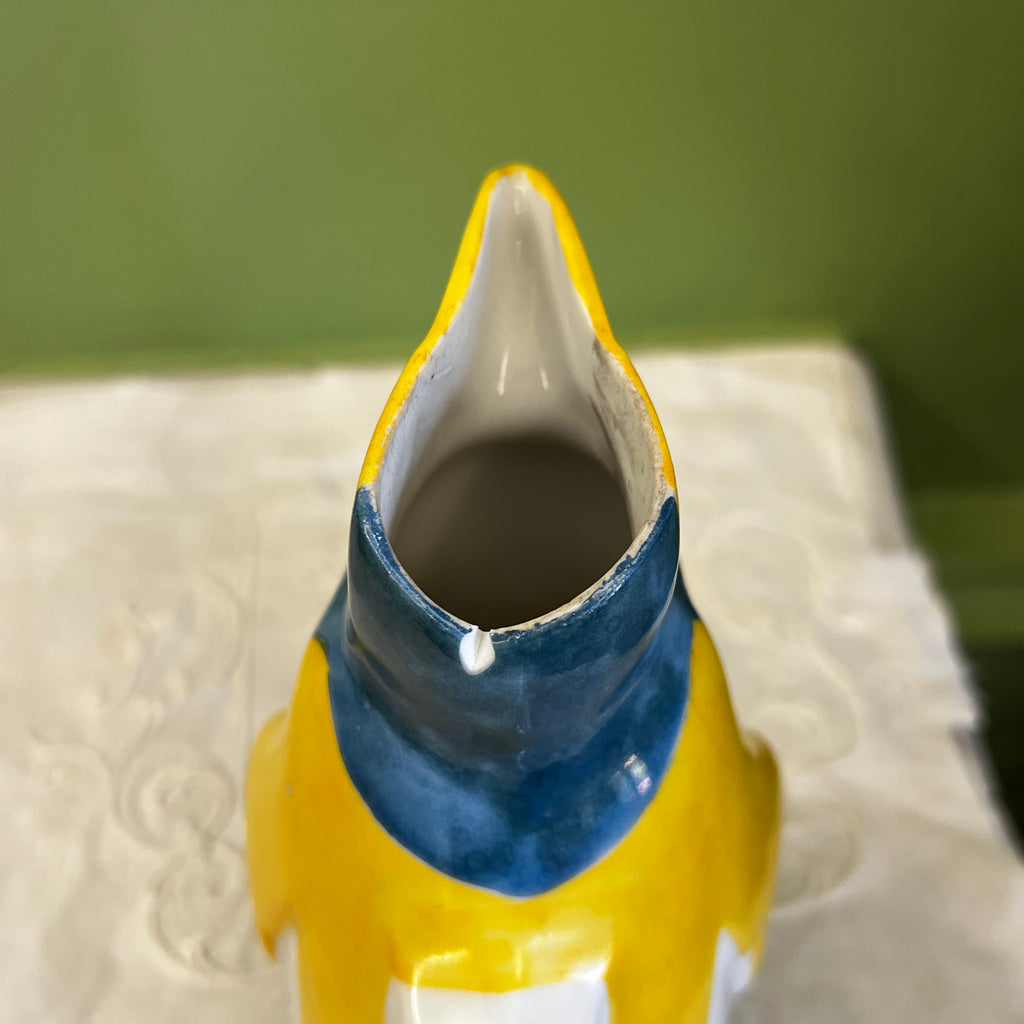 Ancien pichet en porcelaine en forme de pingouin par Sandoz.