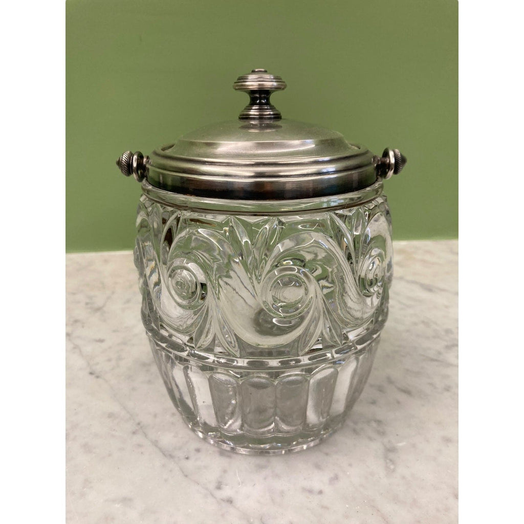 seau à biscuit en cristal moulé de Baccarat