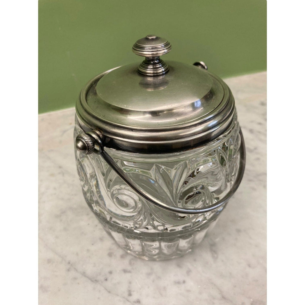 seau à biscuit en cristal moulé de Baccarat