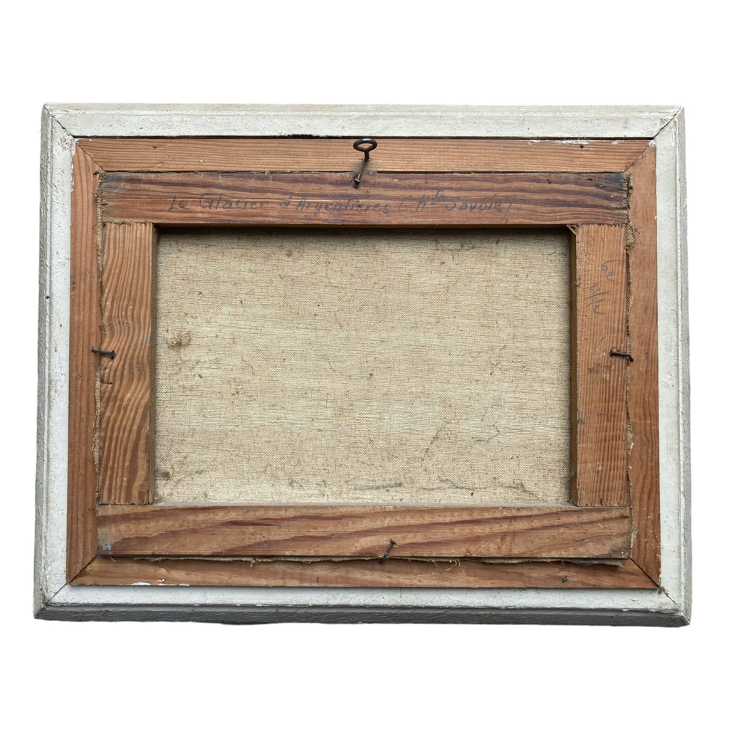 Le Glacier d' Argentière ancien tableau XXe.