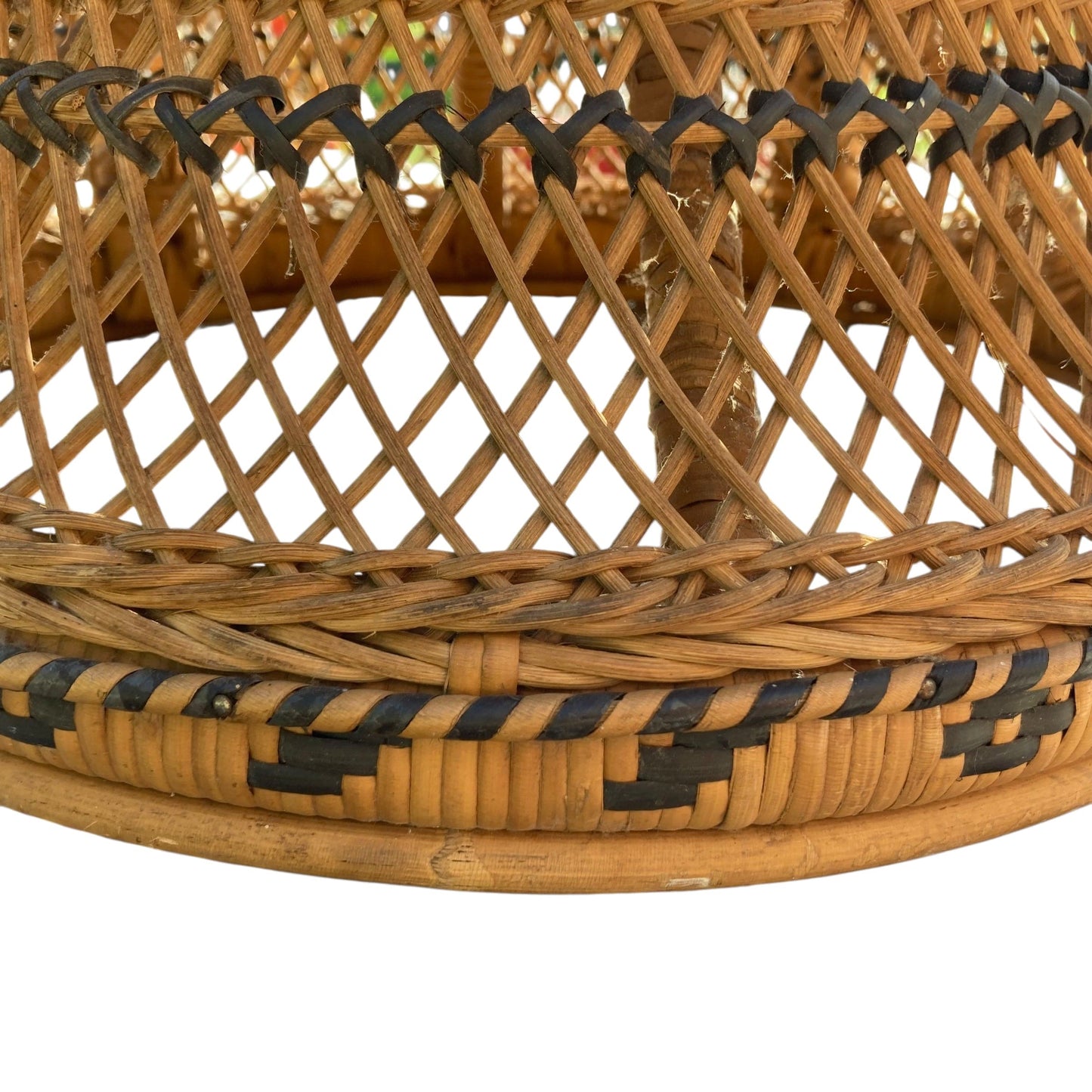 tabouret vintage en rotin tressé type Emmanuelle