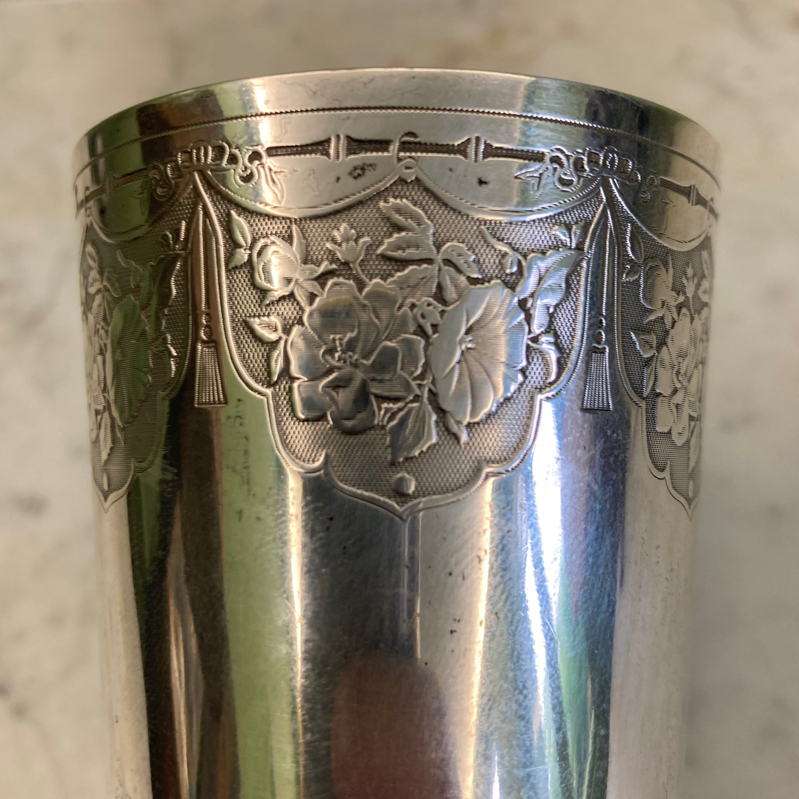 Timbale argent massif  JB