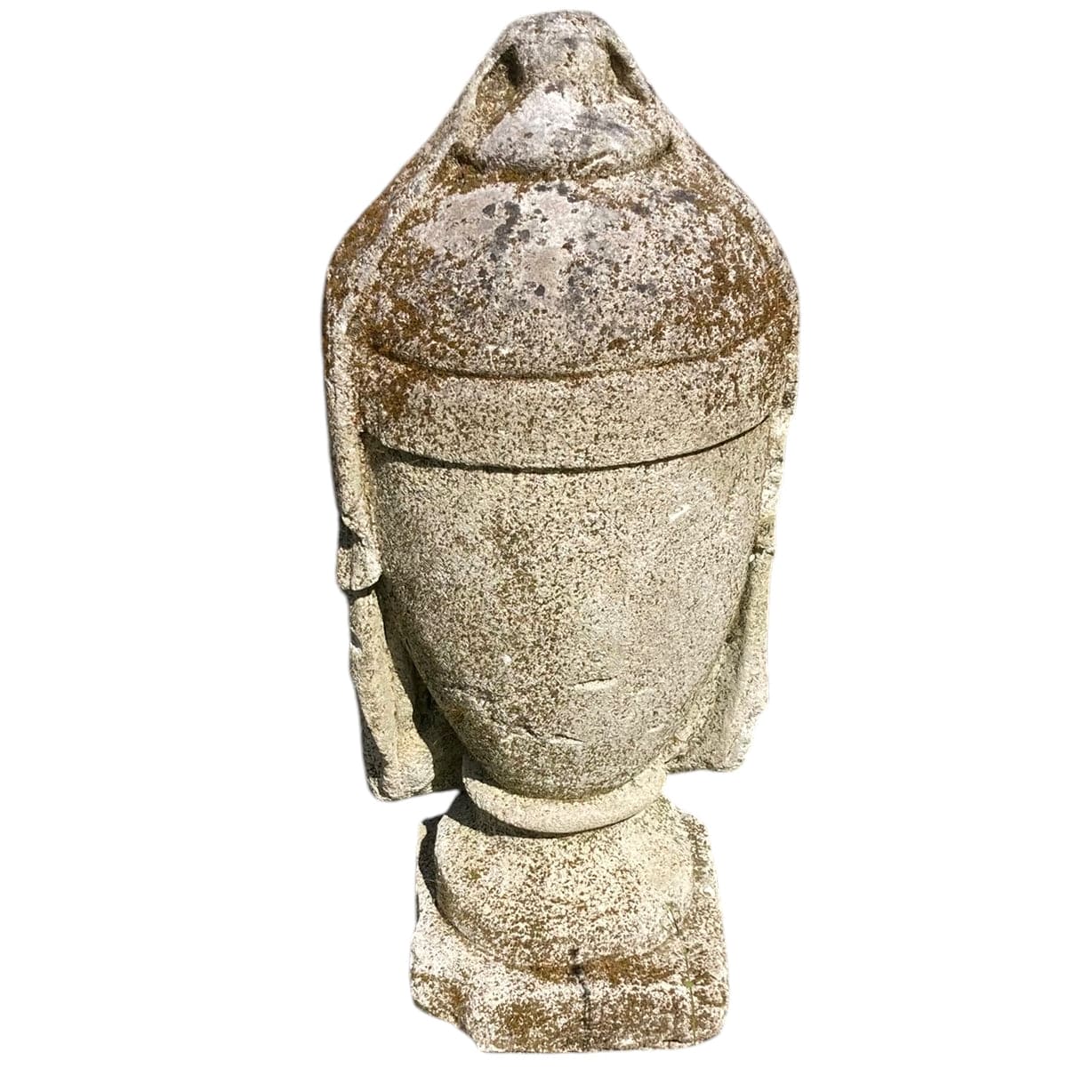 Vase couvert, urne en pierre sculptée  ancienne