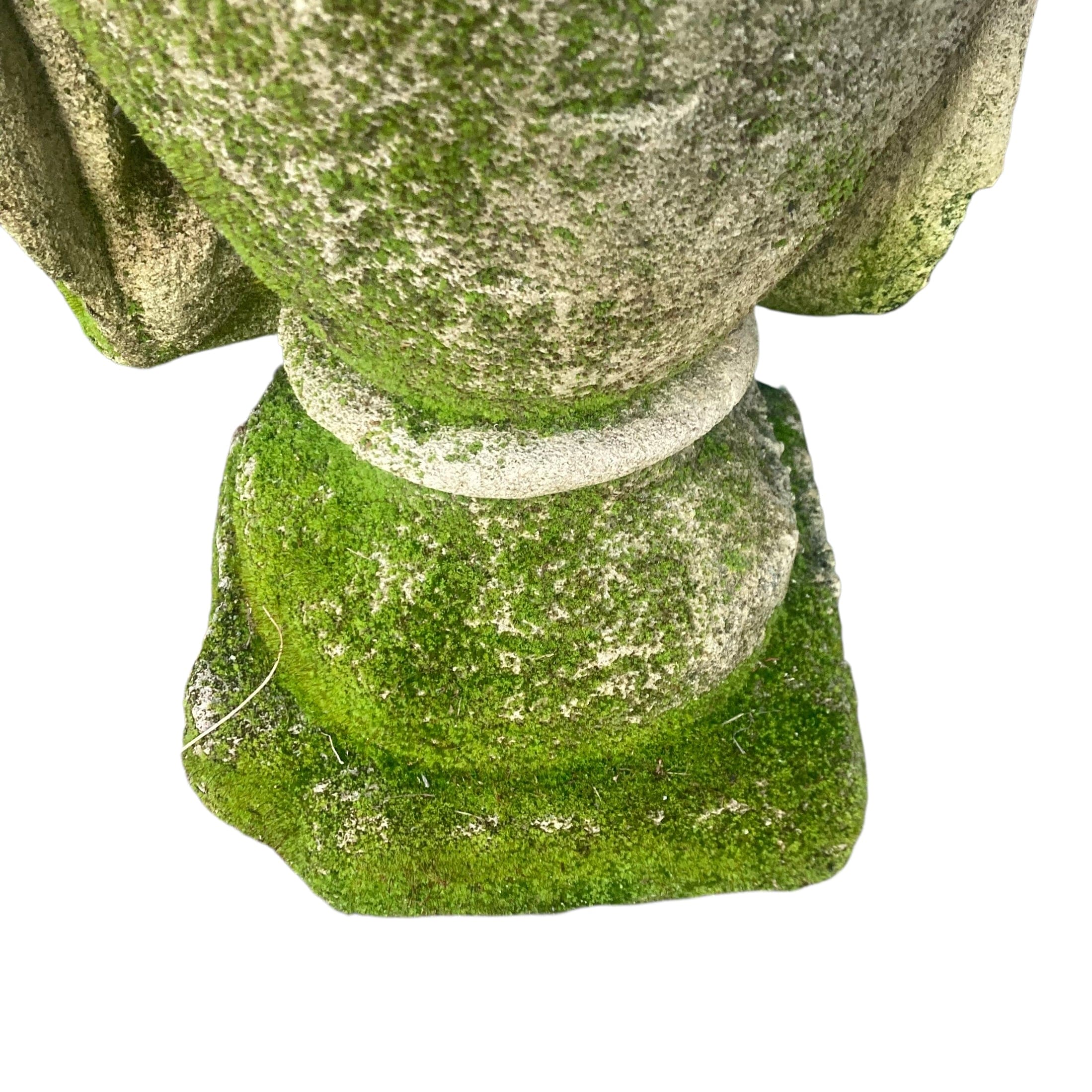 Urne Drapée ancienne en pierre calcaire  XIXe. décoration jardin