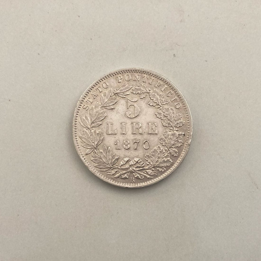 Vatican 5 Lire 1870