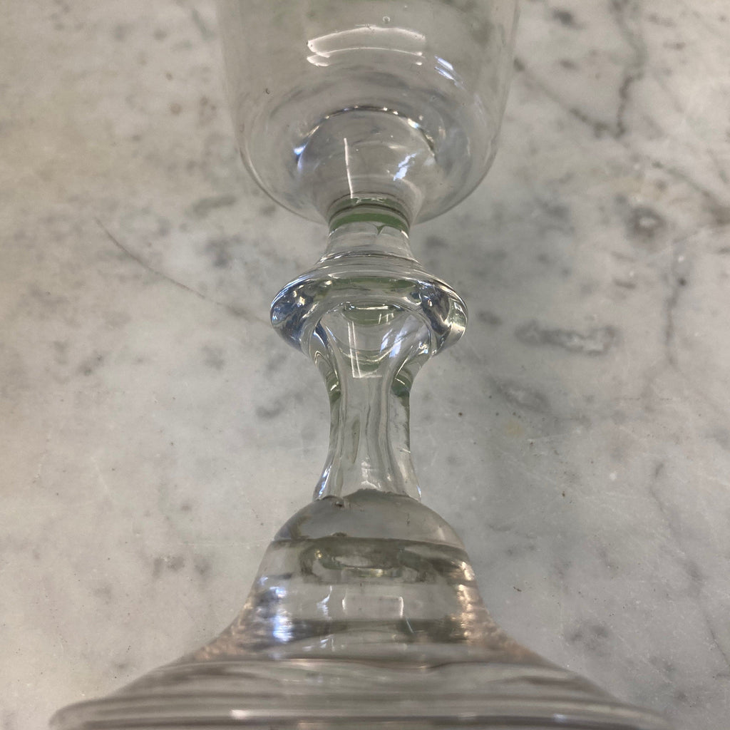 Grand verre soufflé  dit Bourguignon 18ème siècle