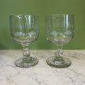 Paire de verres anciens Amitié