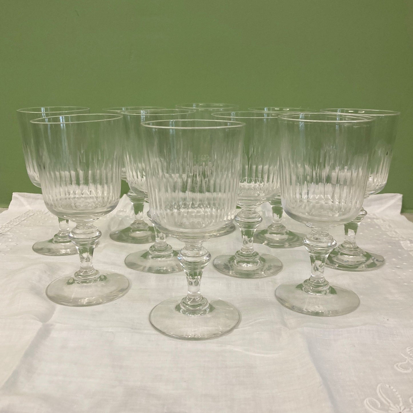 10 verres à vin en cristal modèle Renaissance de Baccarat