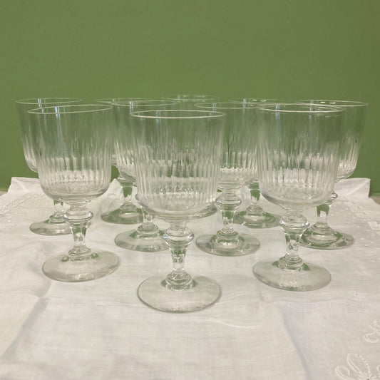 10 verres à vin en cristal modèle Renaissance de Baccarat