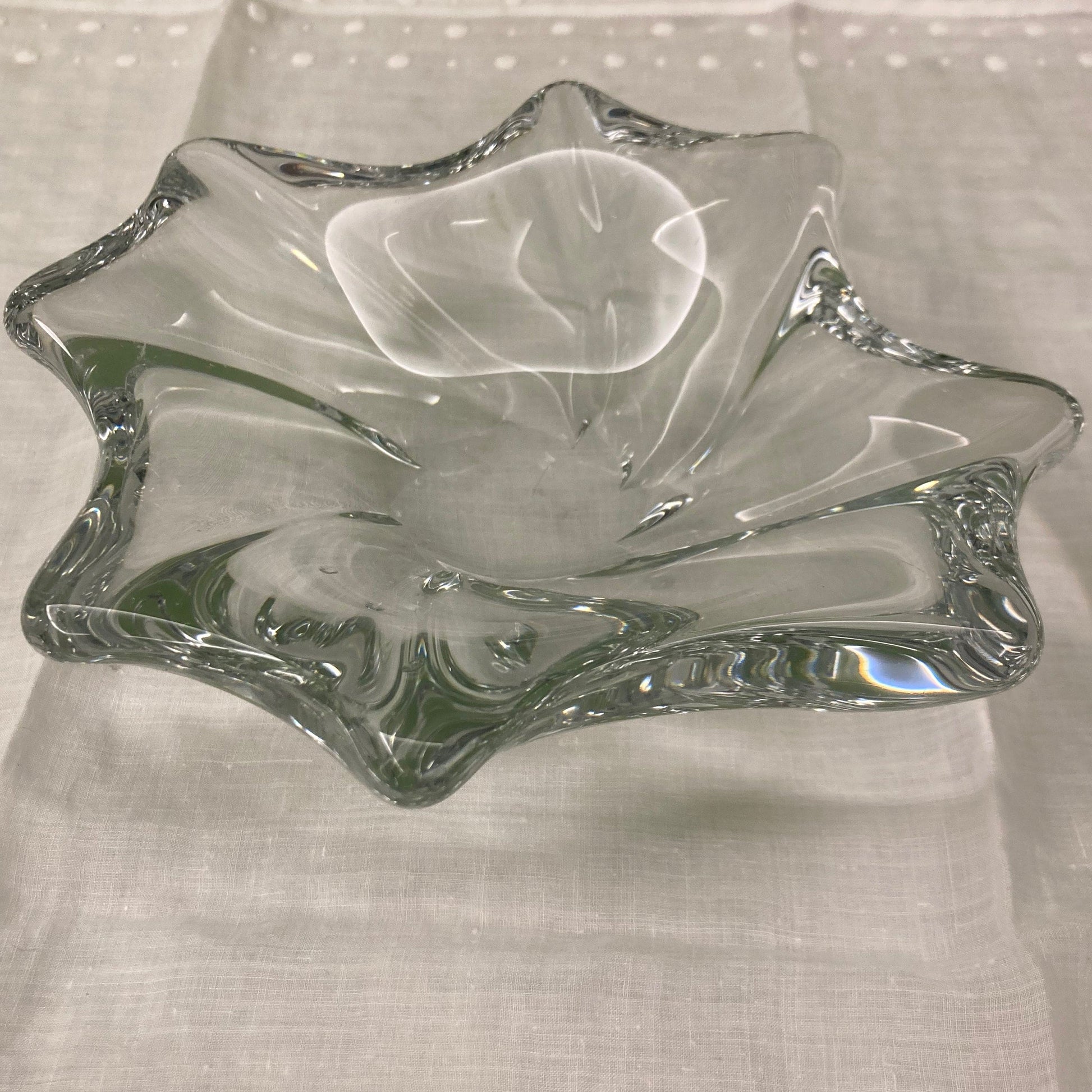 Ancien vide-poches en cristal de Baccarat