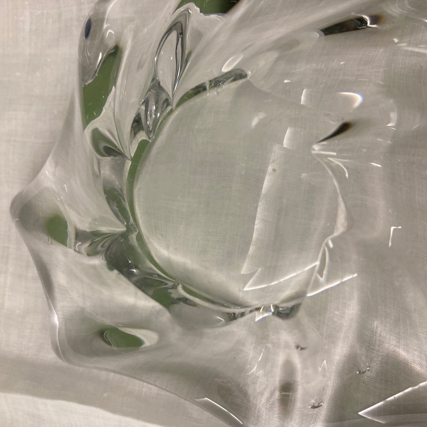 Ancien vide-poches en cristal de Baccarat