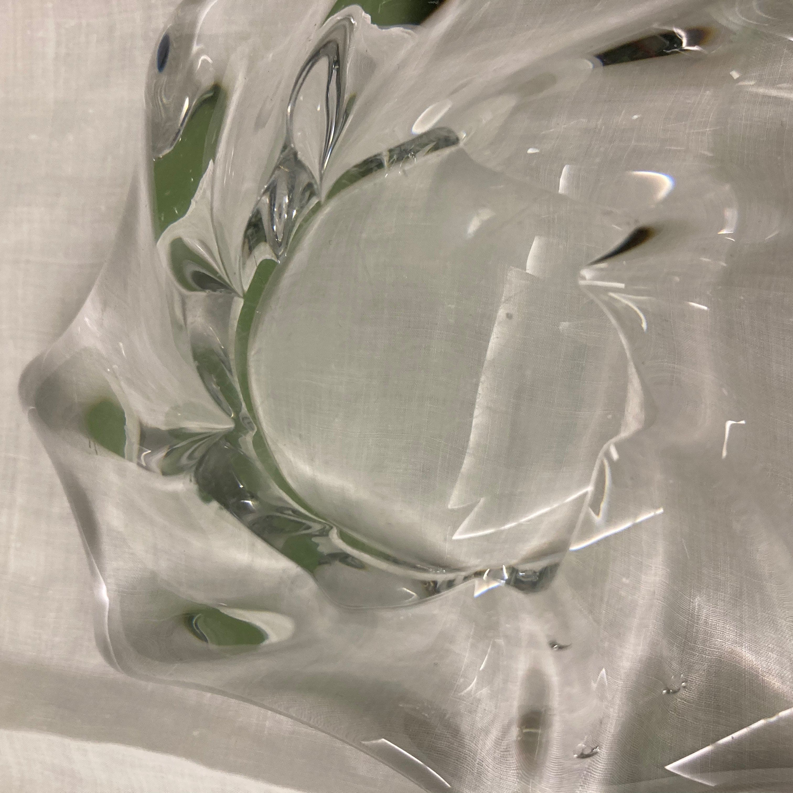 Ancien vide-poches en cristal de Baccarat