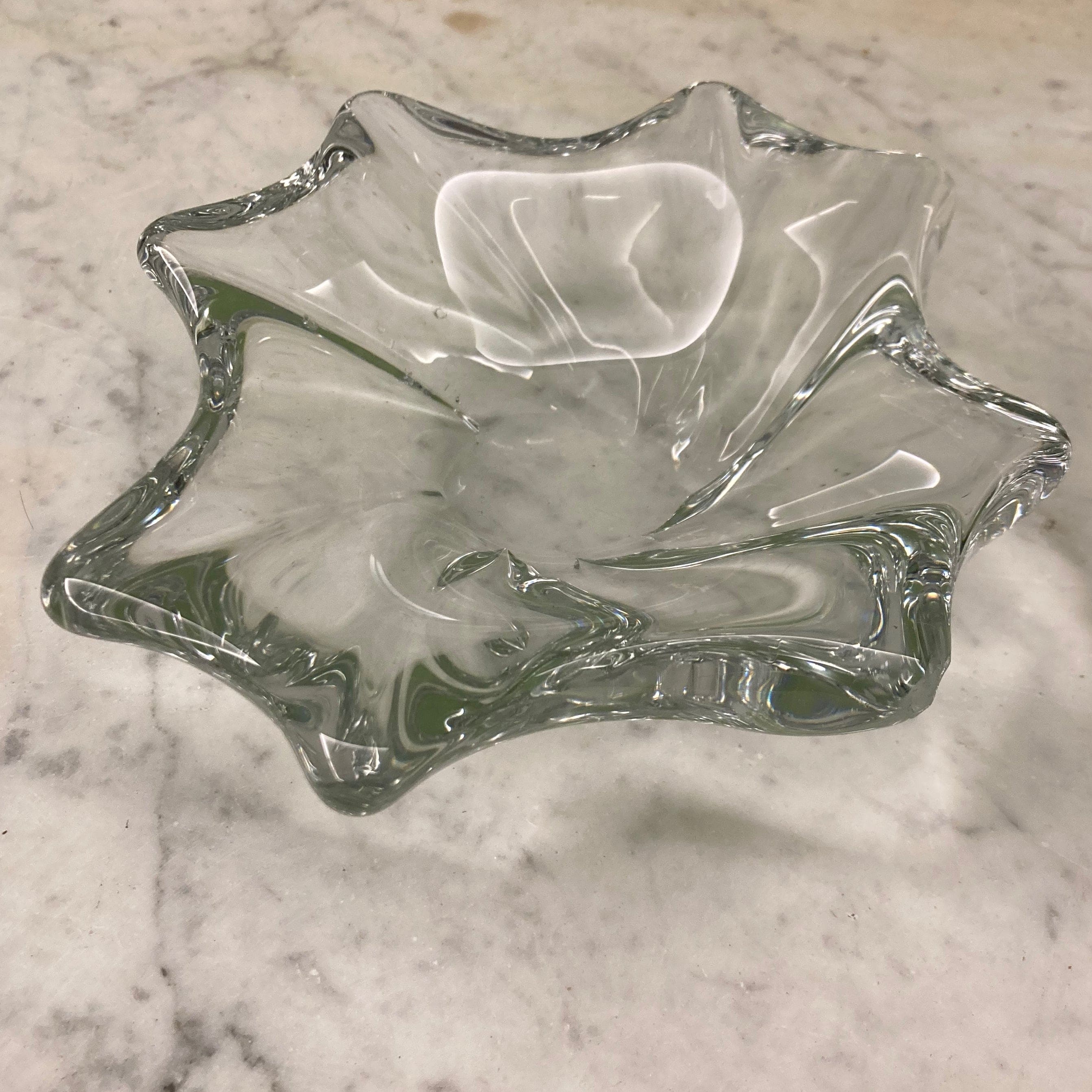 Ancien vide-poches en cristal de Baccarat