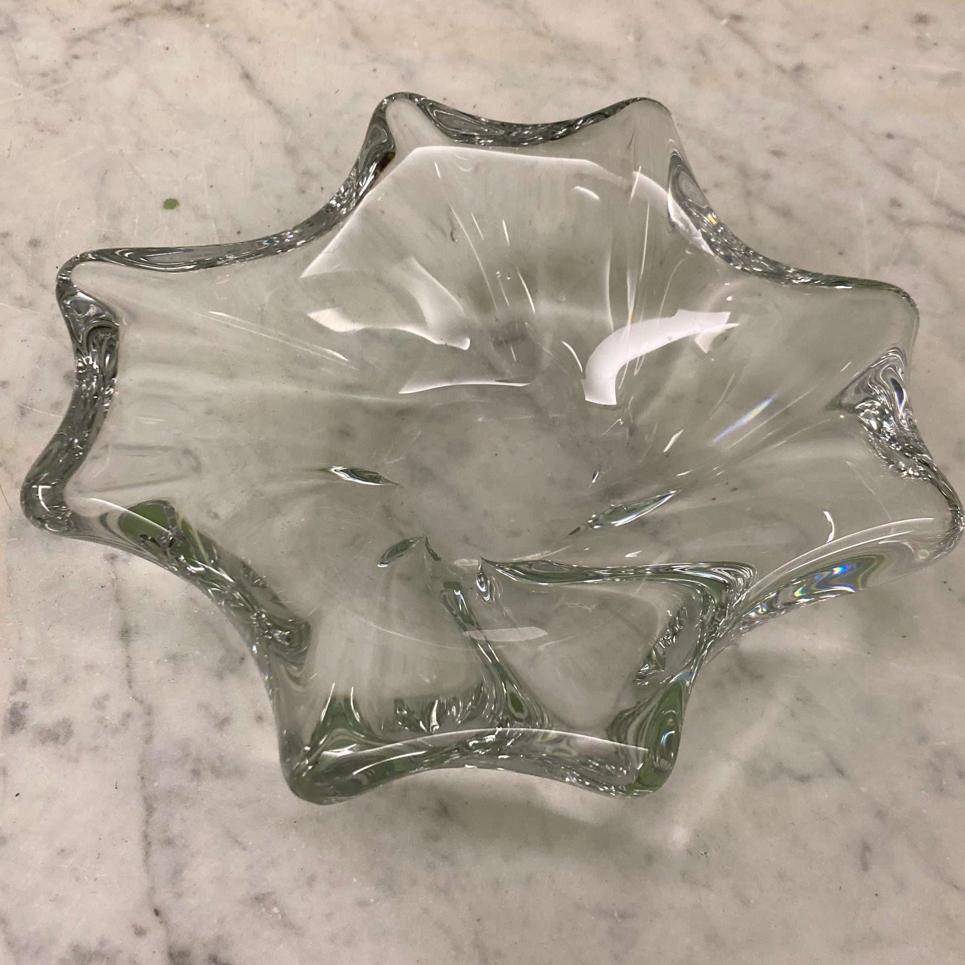 Ancien vide-poches en cristal de Baccarat