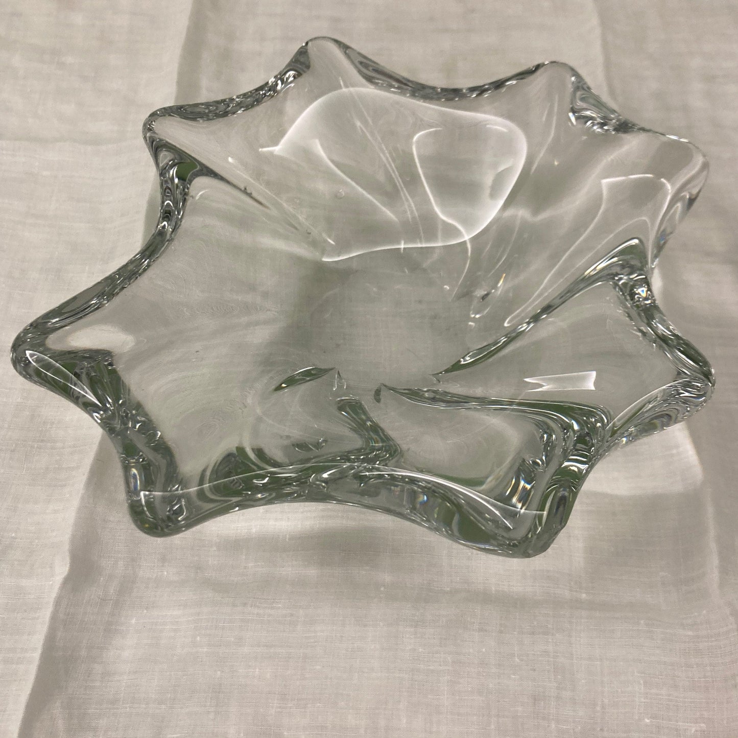 Ancien vide-poches en cristal de Baccarat