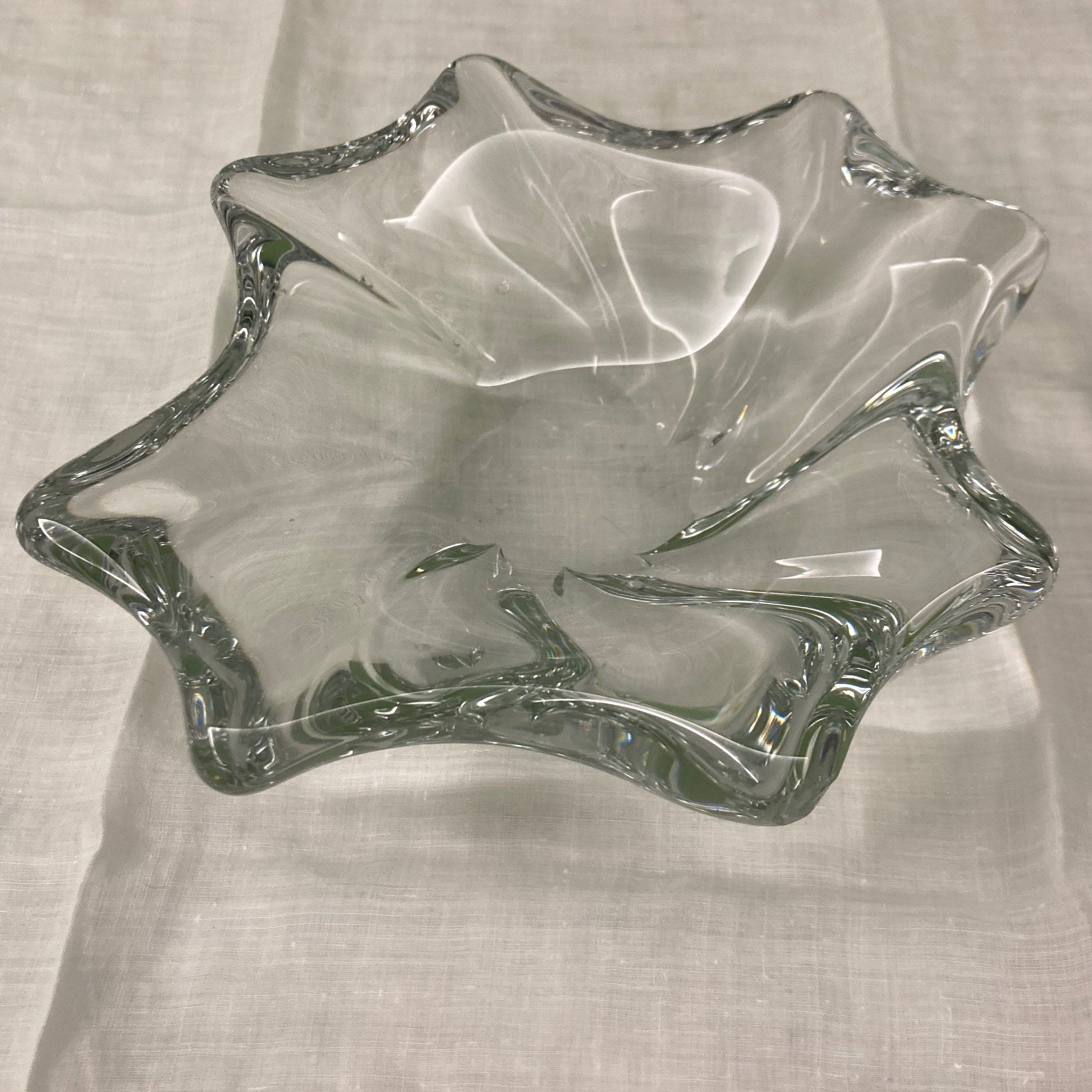 Ancien vide-poches en cristal de Baccarat