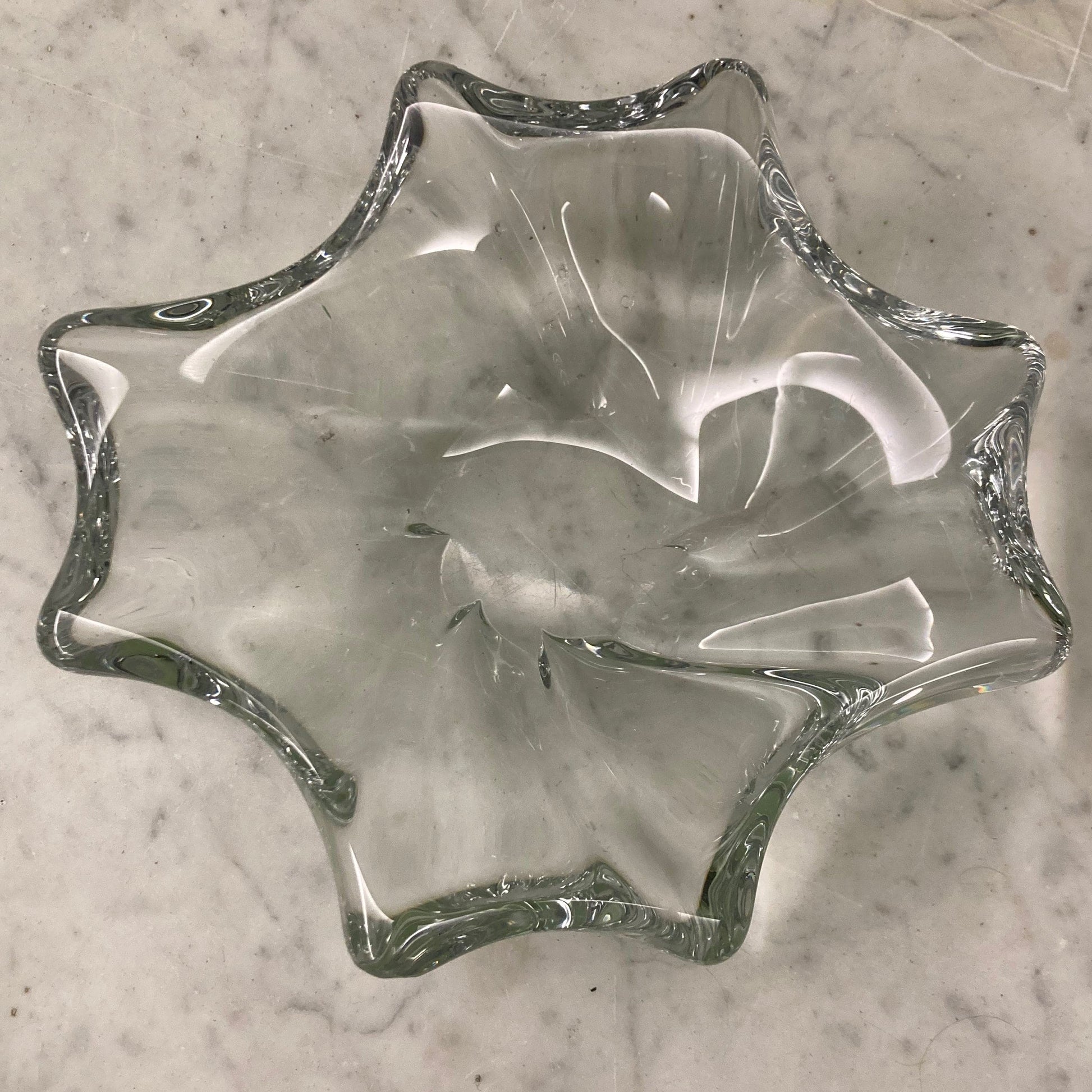 Ancien vide-poches en cristal de Baccarat