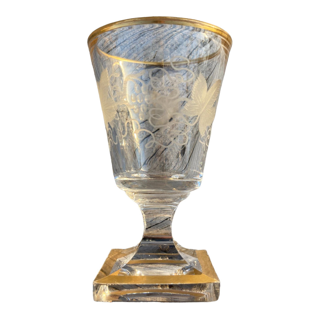 verres liqueurs cristal XIXe.