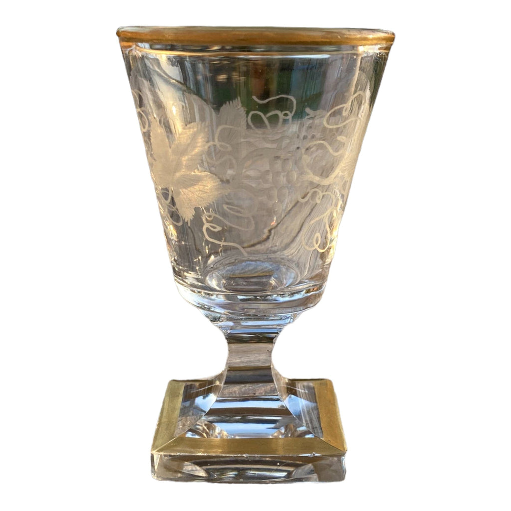 verres liqueurs cristal XIXe.