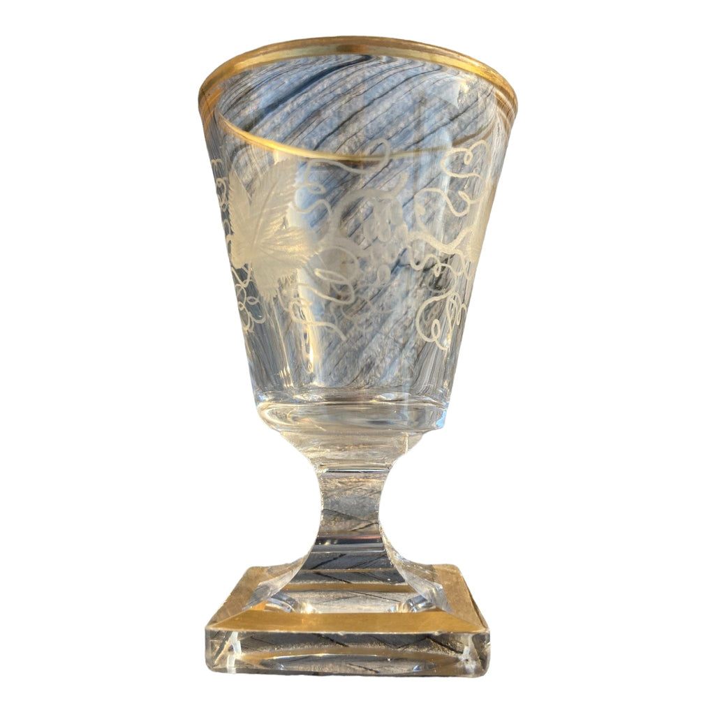 verres liqueurs cristal XIXe.