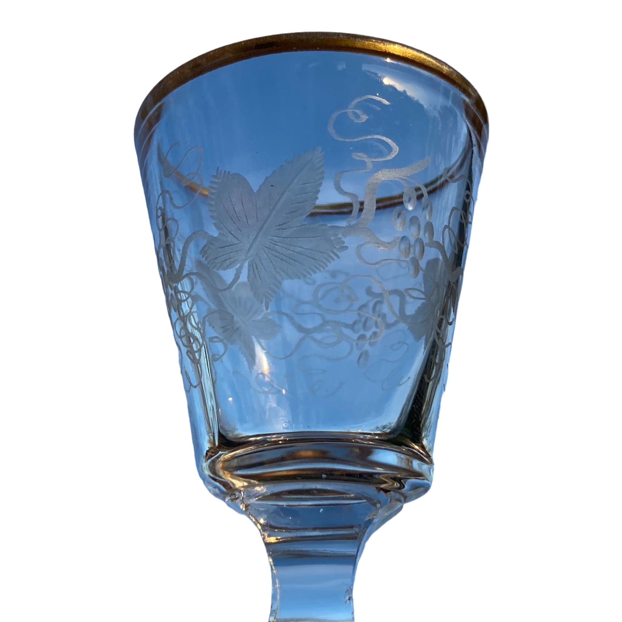 verres liqueurs cristal XIXe.