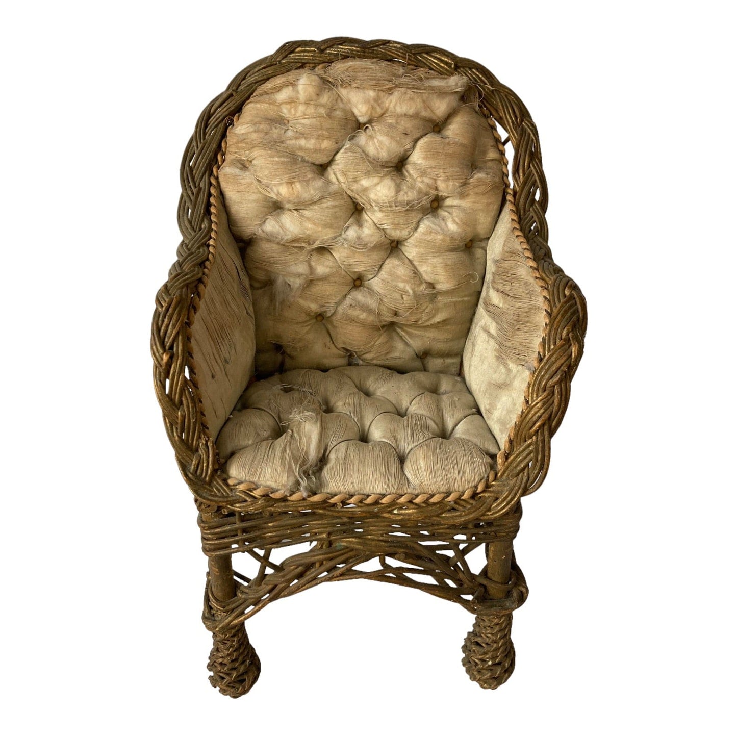 Ancien fauteuil 1900 poupée porcelaine Jumeau Steiner