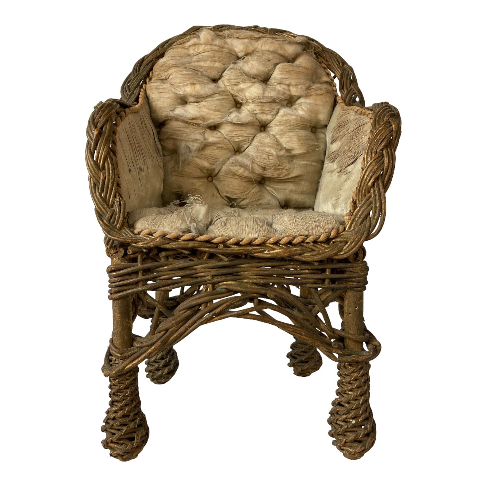 Ancien fauteuil 1900 poupée porcelaine Jumeau Steiner