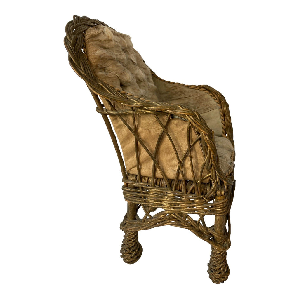 Ancien fauteuil 1900 poupée porcelaine Jumeau Steiner