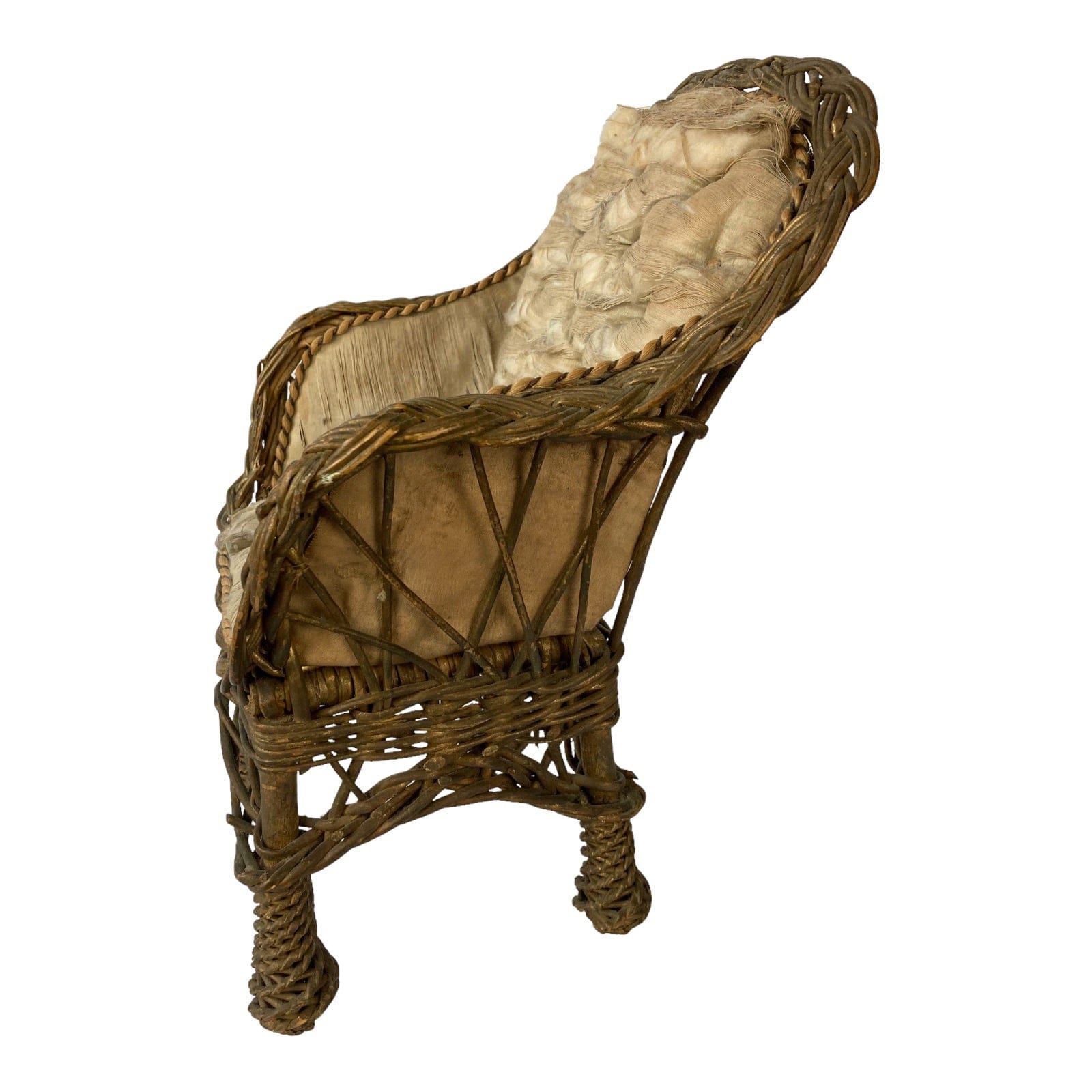 Ancien fauteuil 1900 poupée porcelaine Jumeau Steiner