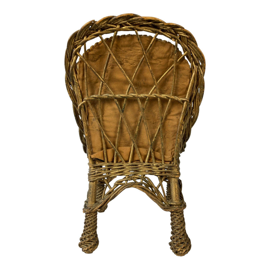 Ancien fauteuil chaise poupée porcelaine Jumeau Steiner