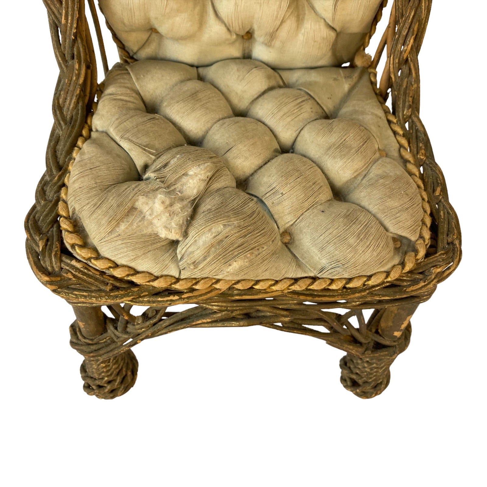 Ancien fauteuil chaise poupée porcelaine Jumeau Steiner