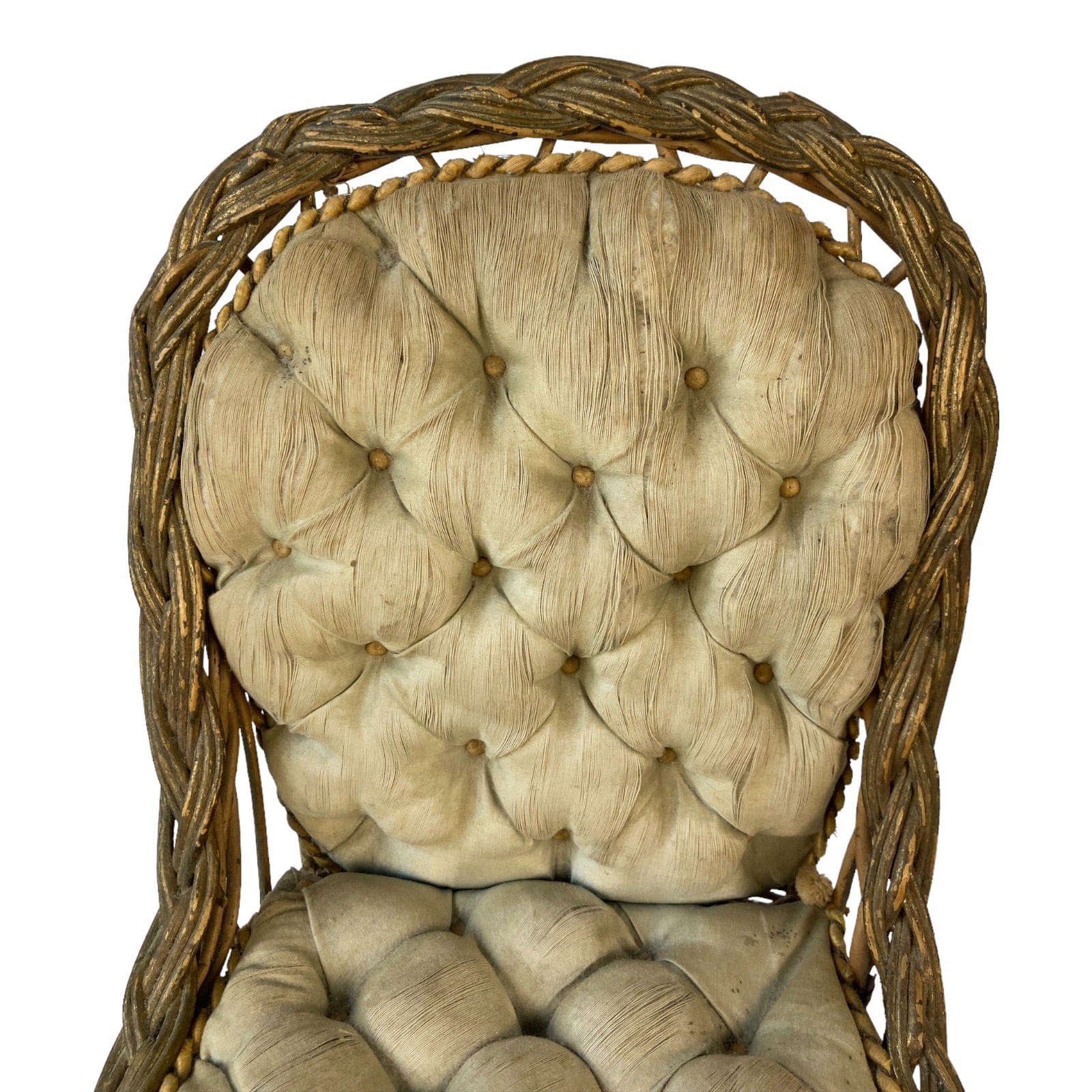 Ancien fauteuil chaise poupée porcelaine Jumeau Steiner