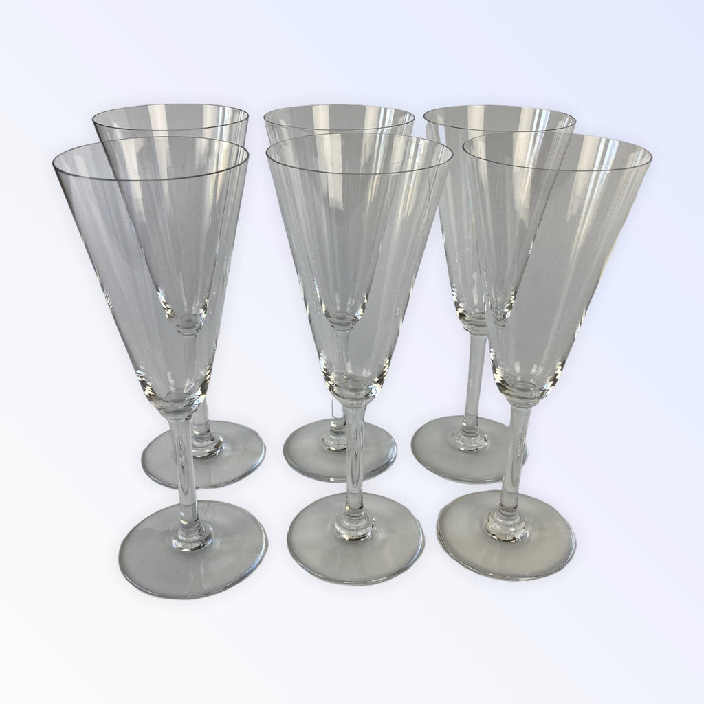 Baccarat 6 flutes à Champagne en cristal modèle Perfection