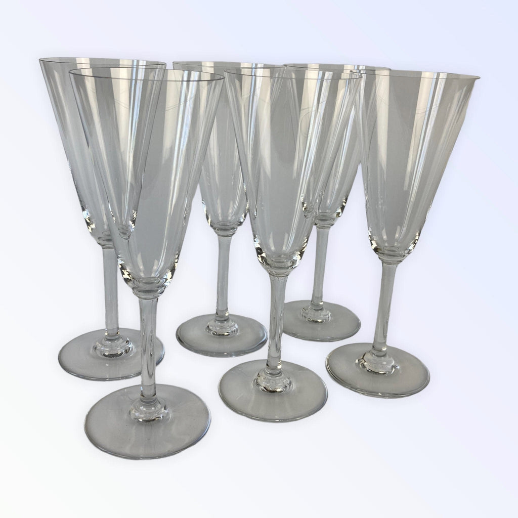 Baccarat 6 flutes à Champagne en cristal modèle Perfection
