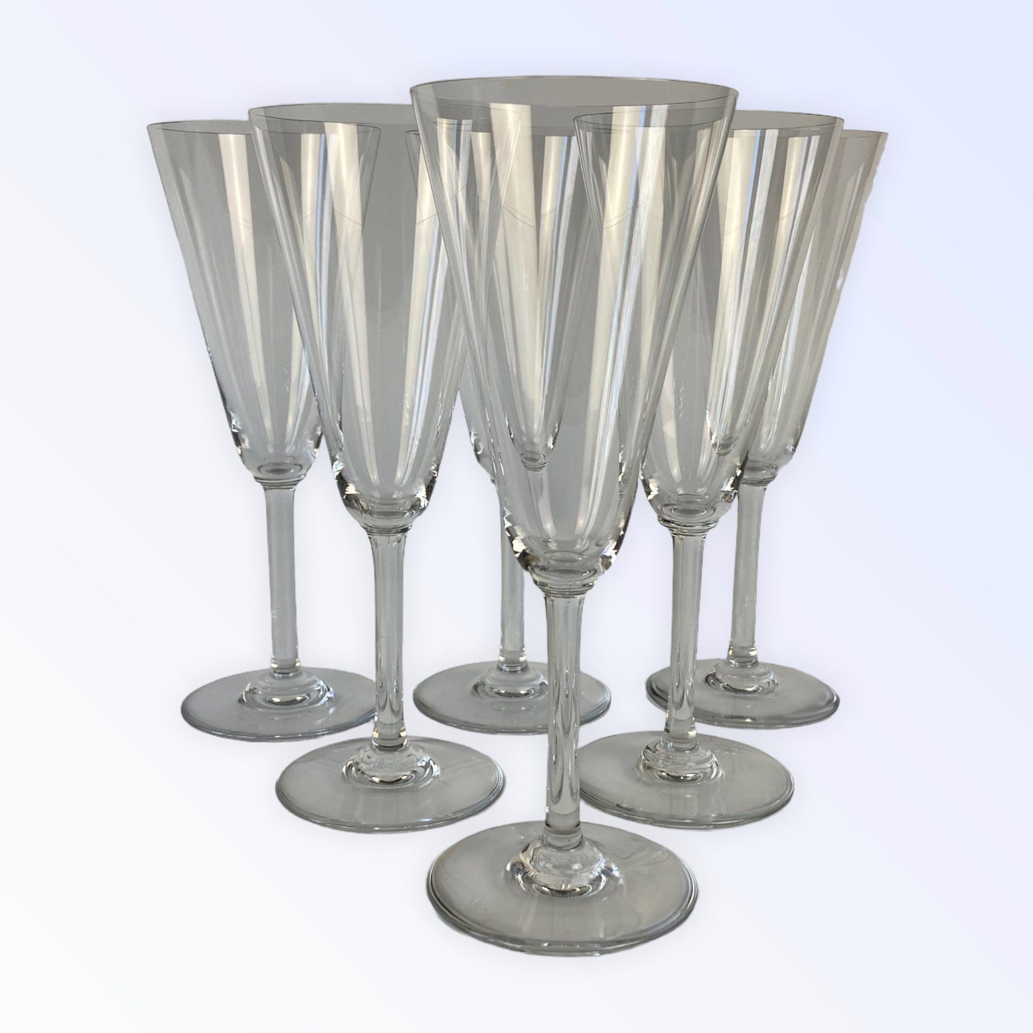 Baccarat 6 flutes à Champagne en cristal modèle Perfection