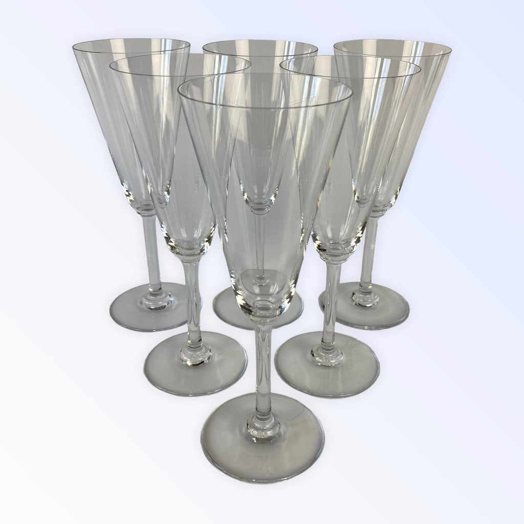 Baccarat 6 flutes à Champagne en cristal modèle Perfection