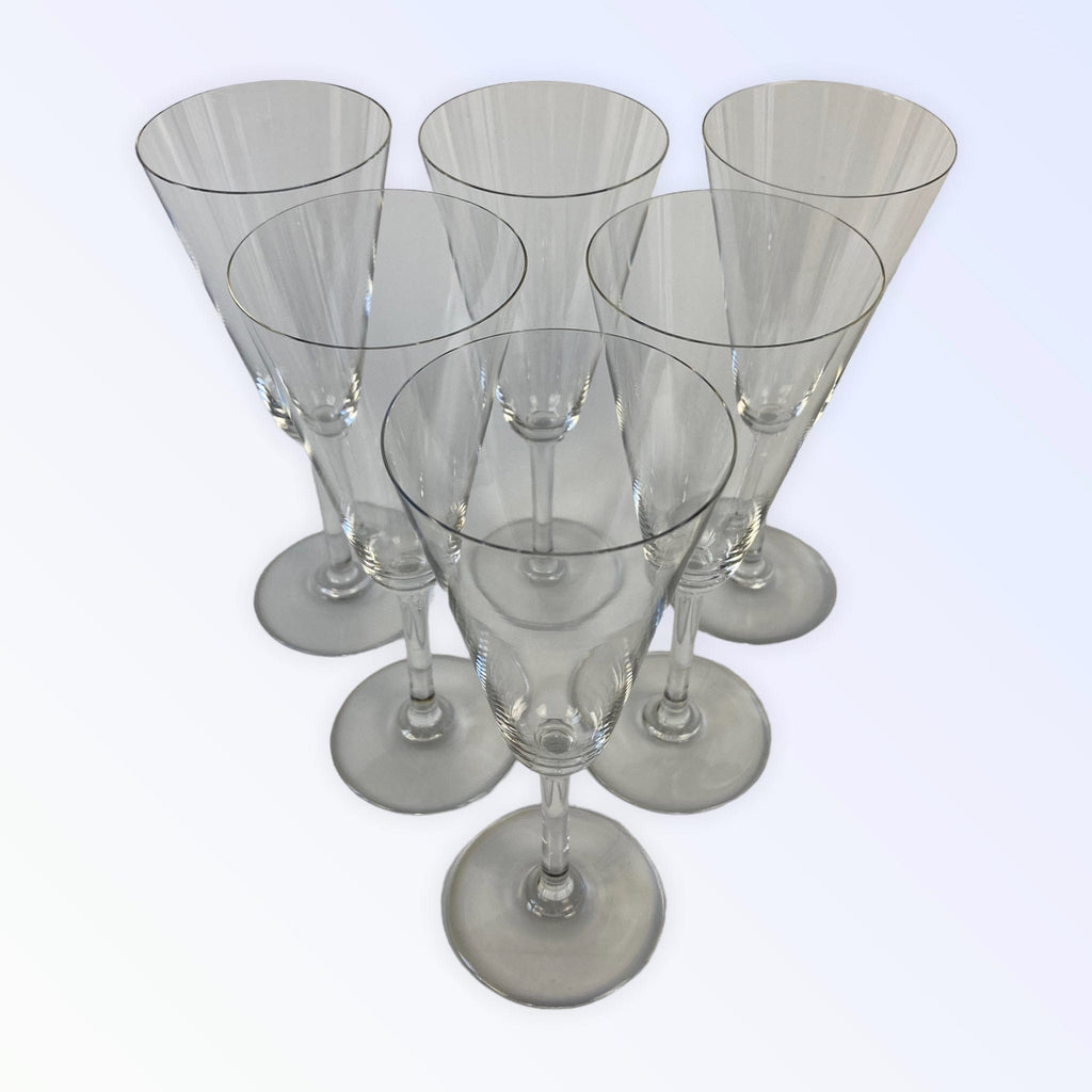 Baccarat 6 flutes à Champagne en cristal modèle Perfection