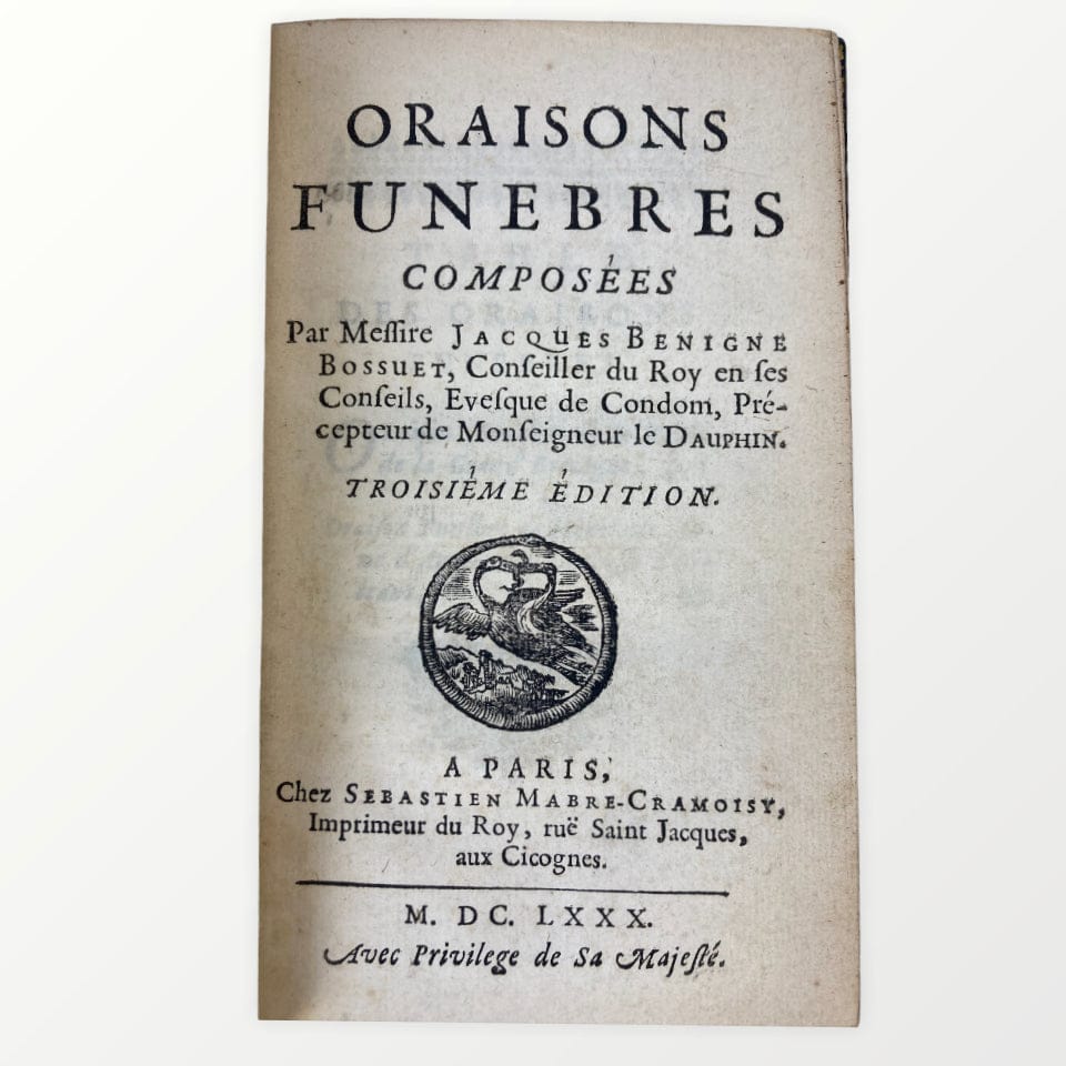 Oraisons funèbres 1680 Bossuet
