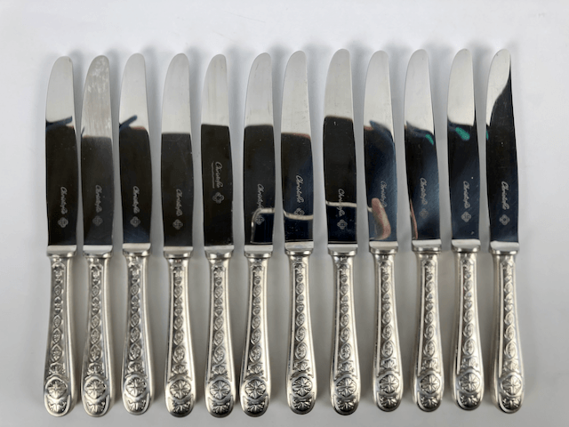 Maison Christofle 12 десертных ножей модель Villeroy